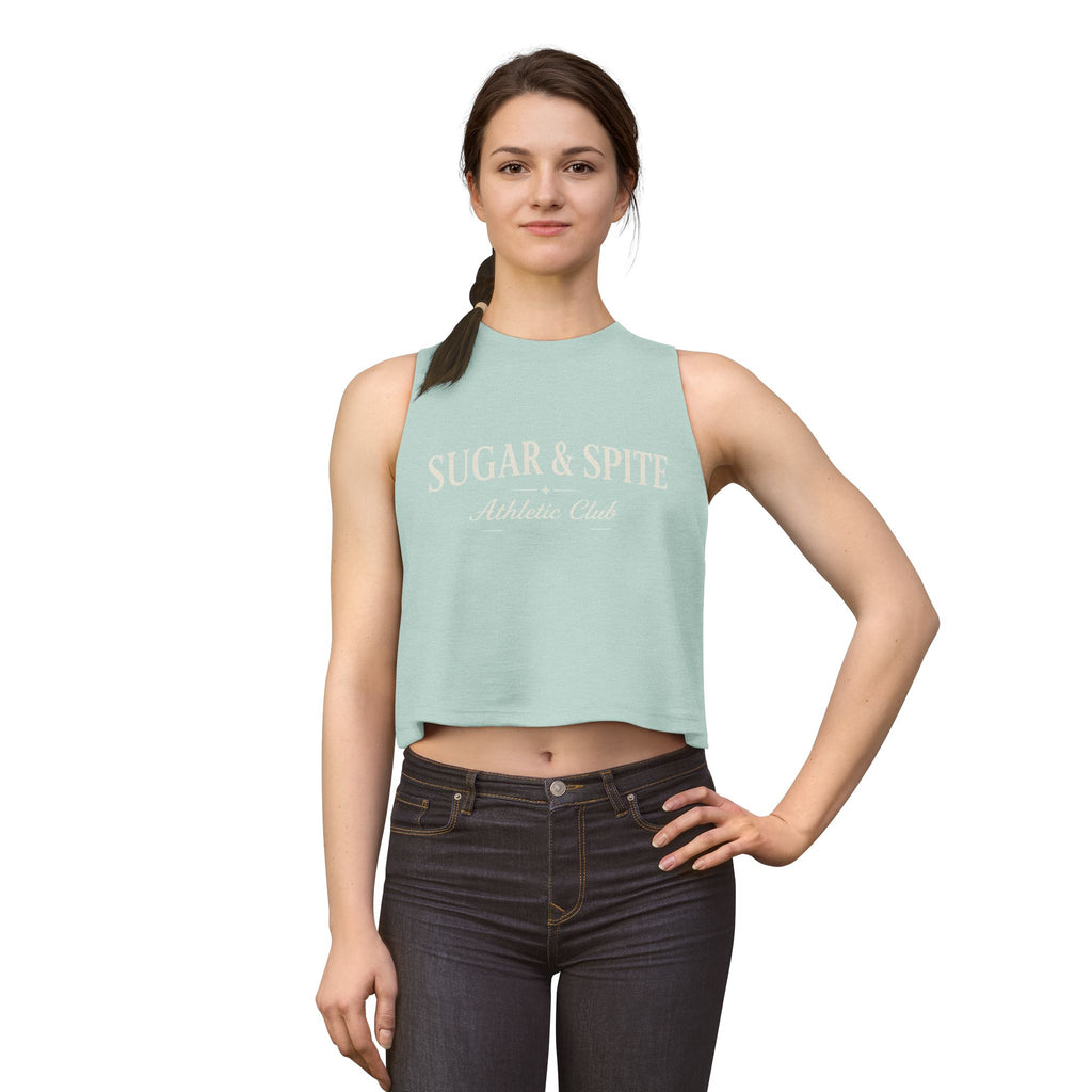 Sugar & Spite Athletic Club Crop Top — Women's Vintage Athletic Tank