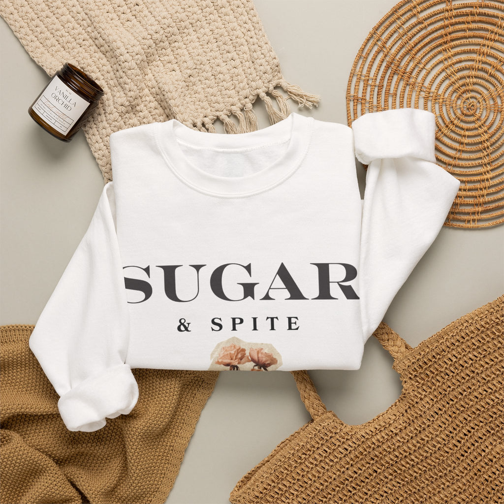 Sugar & Spite Floral Crewneck Sweatshirt