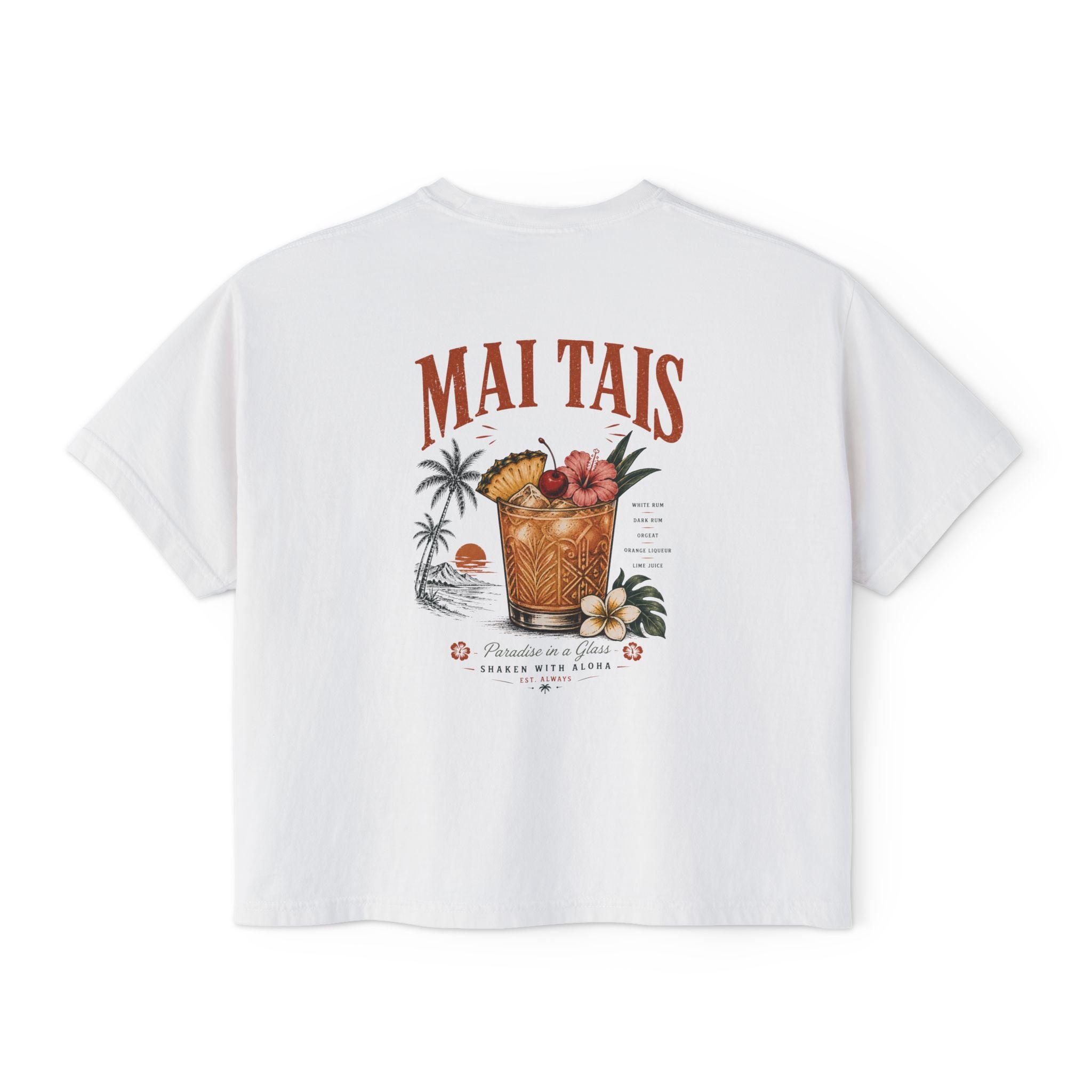Mai Tais Cocktail Boxy Tee