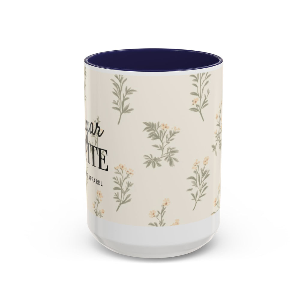 Sugar & Spite Floral Coffee Mug — Accent 11/15oz