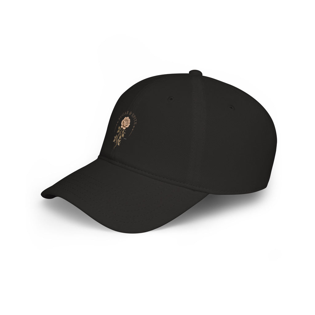 Floral Rose Low Profile Baseball Cap