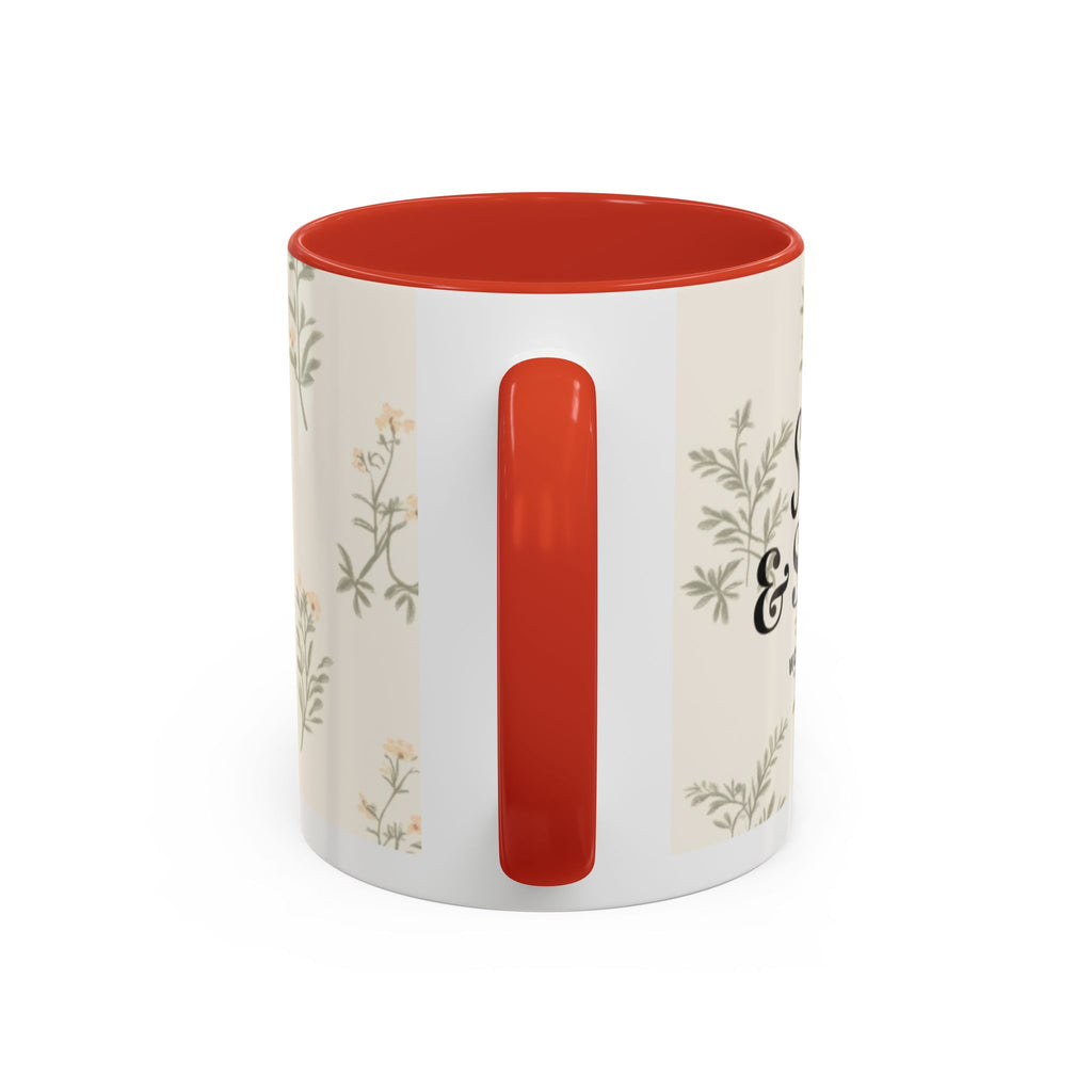 Sugar & Spite Floral Coffee Mug — Accent 11/15oz