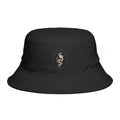 Snake Crest Bucket Hat — Vintage Snake Emblem Embroidered Bucket Hat