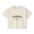 hypochondriac smiley tee | Boxy Tee, White, Mental Health Humor