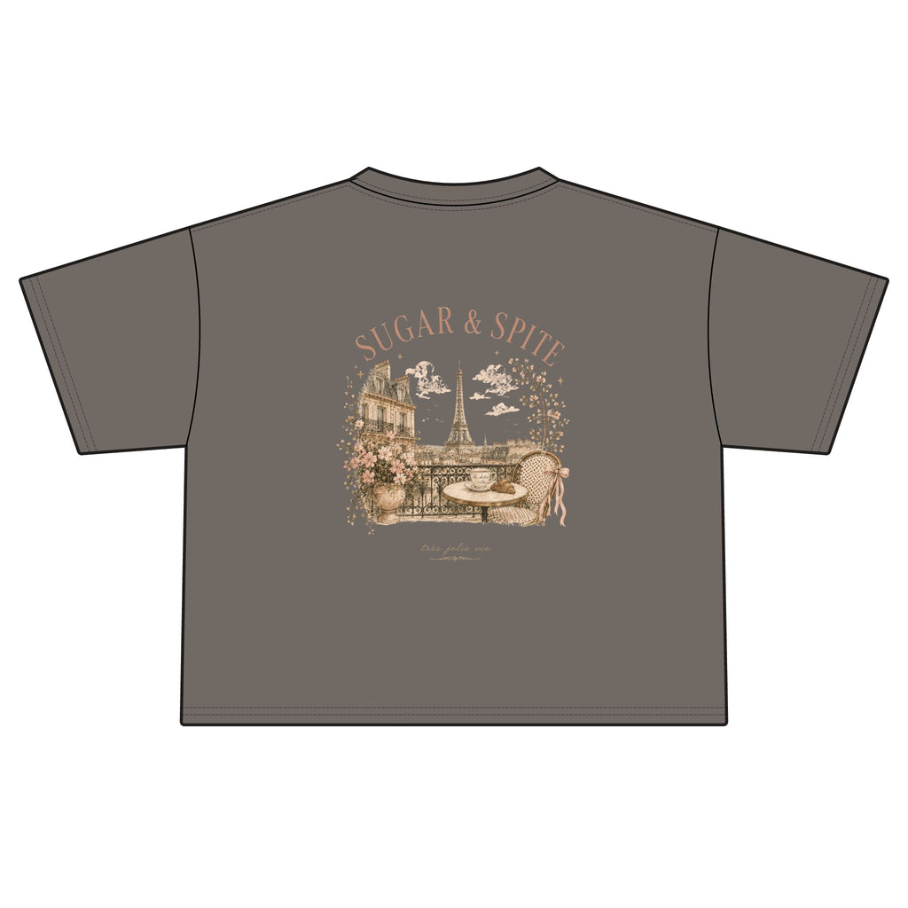 Paris Vintage 'Sugar & Spite' Graphic Boxy Tee