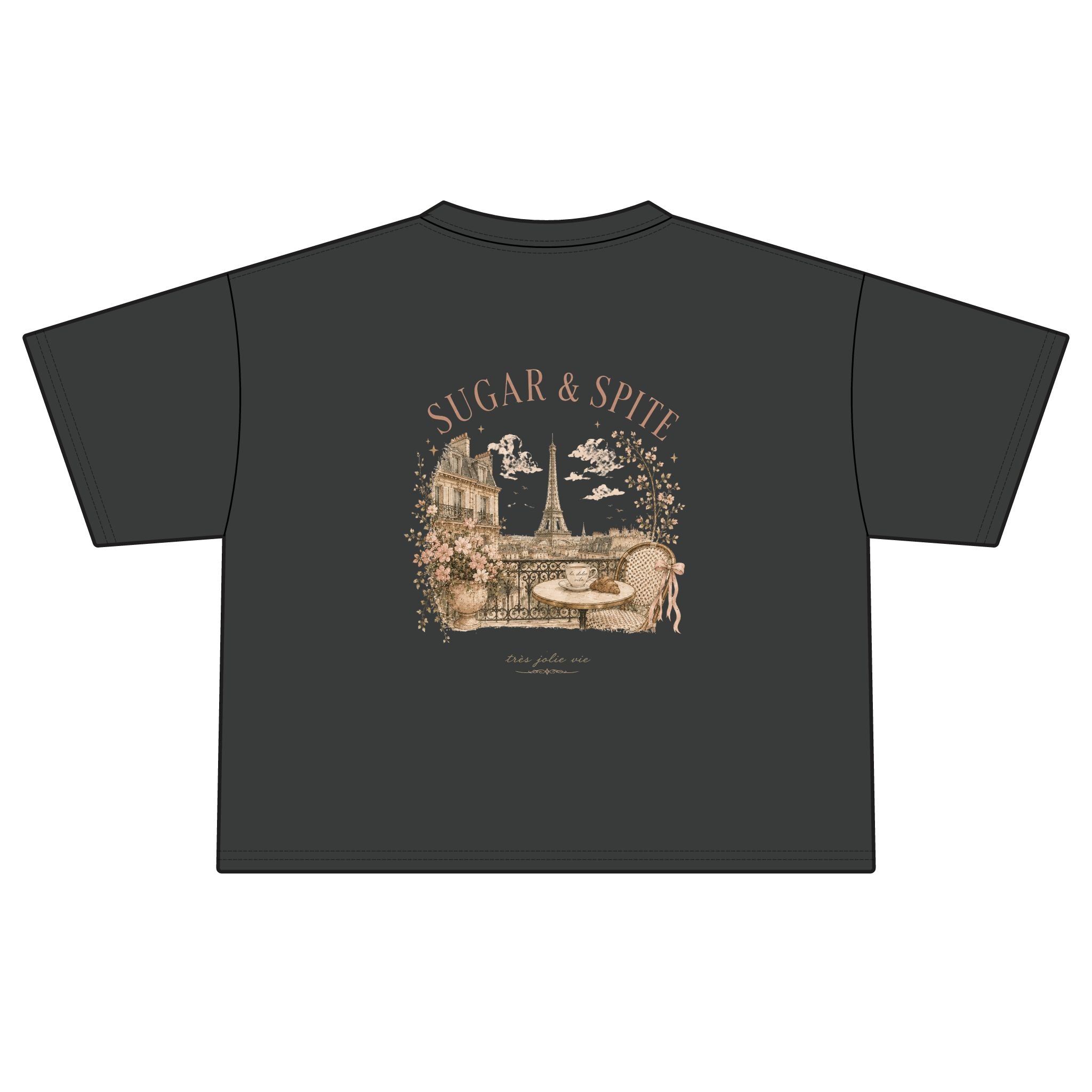 Paris Vintage 'Sugar & Spite' Graphic Boxy Tee