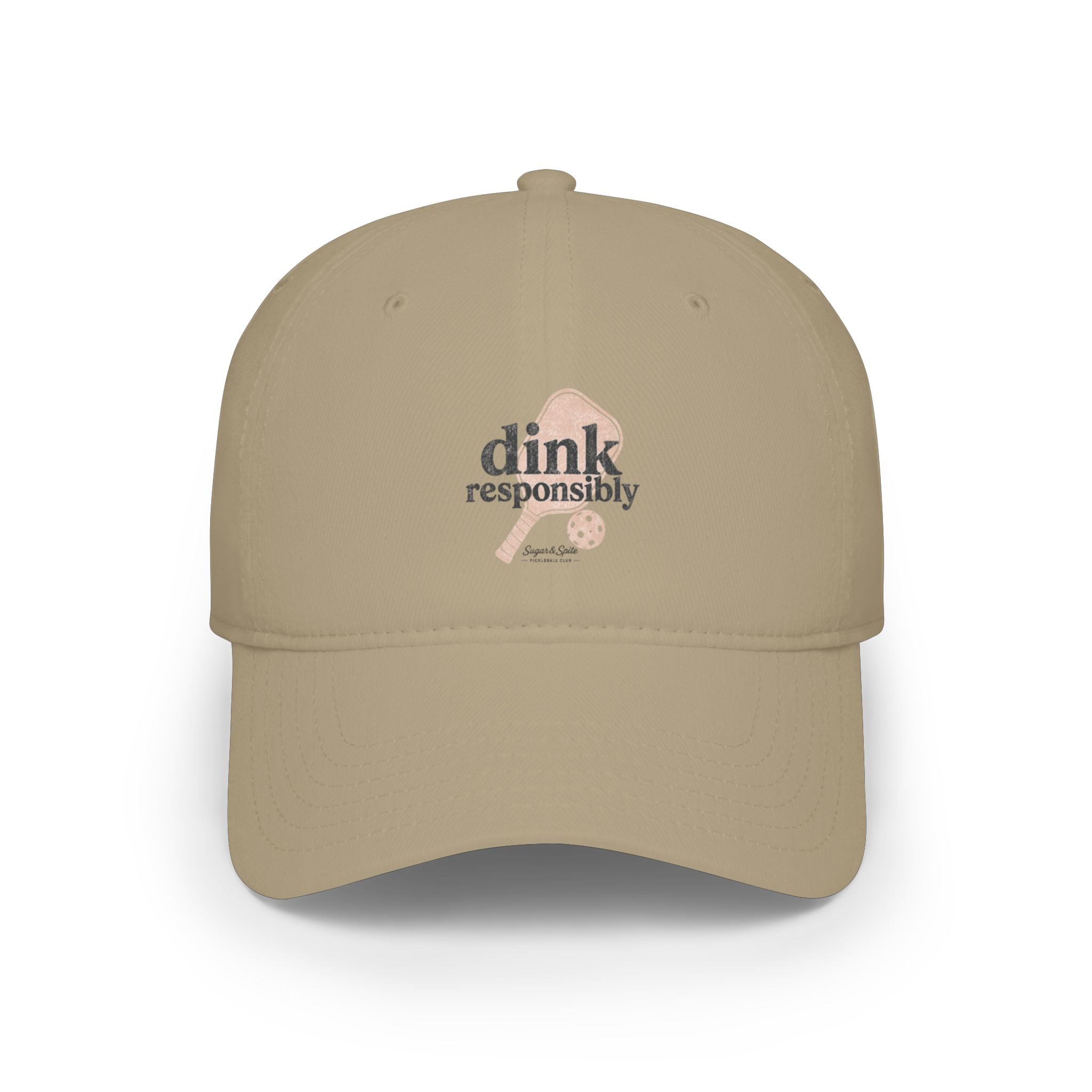 Low Profile Baseball Cap — "Dink Responsibly" Pickleball Hat