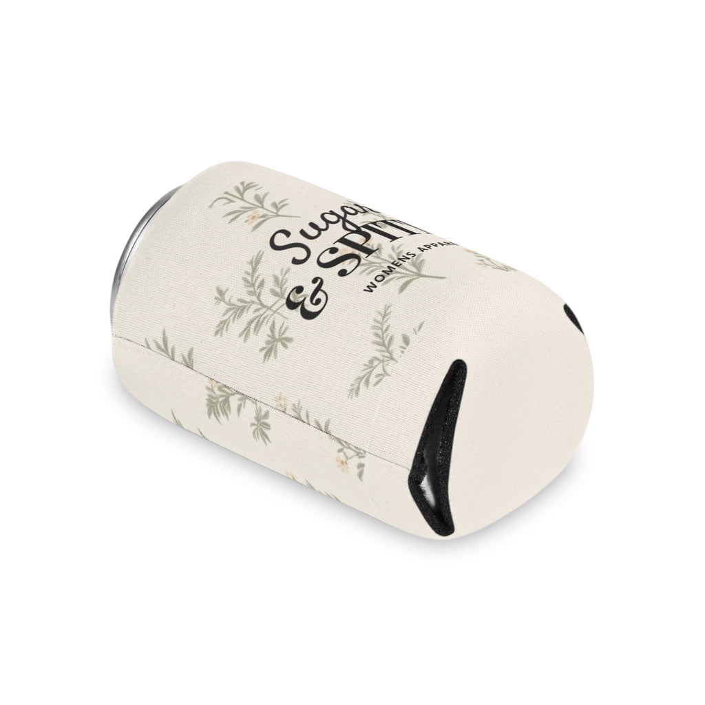 Sugar & Spite Floral Can Cooler – Insulated Beverage Koozie