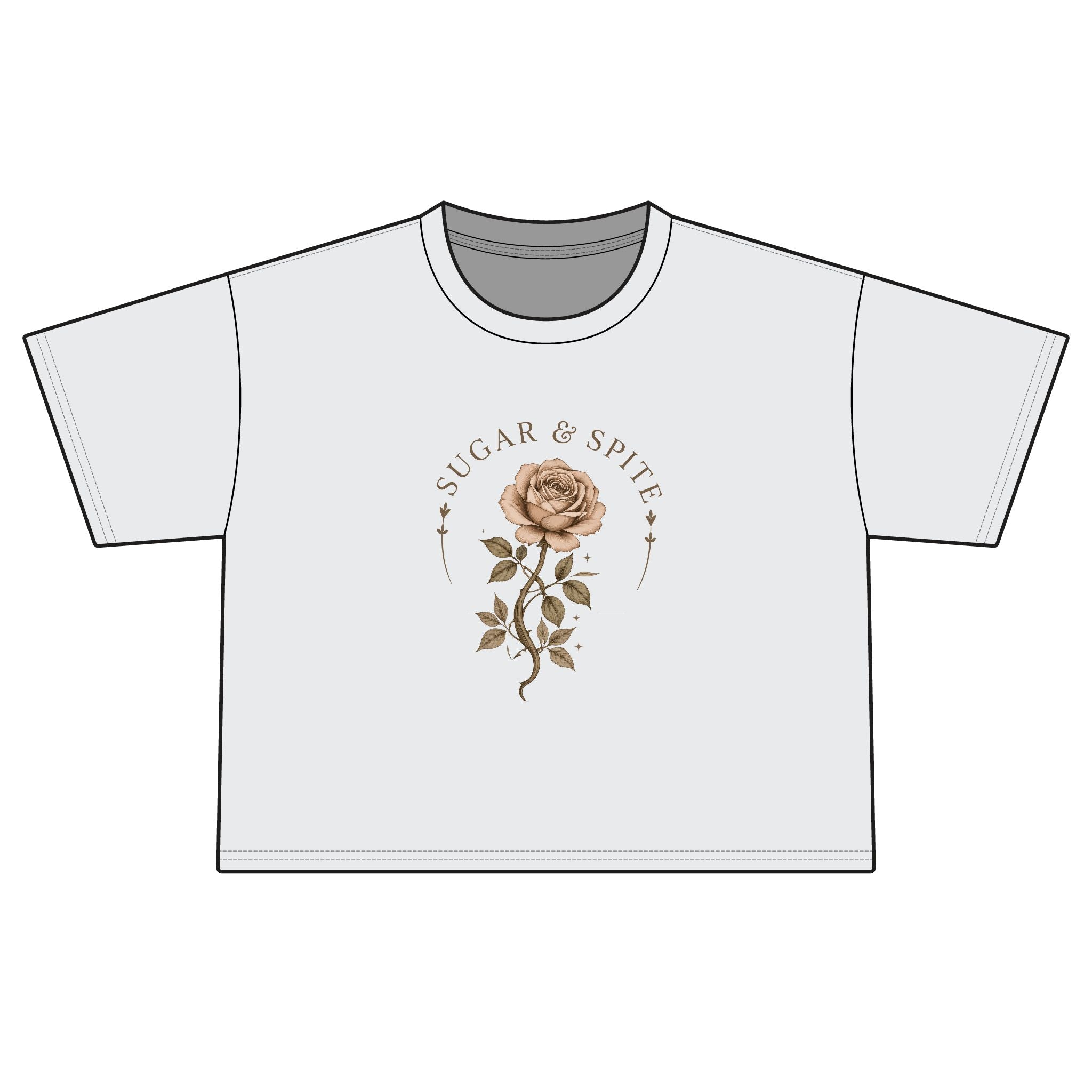 Sugar & Spite Rose Boxy Tee