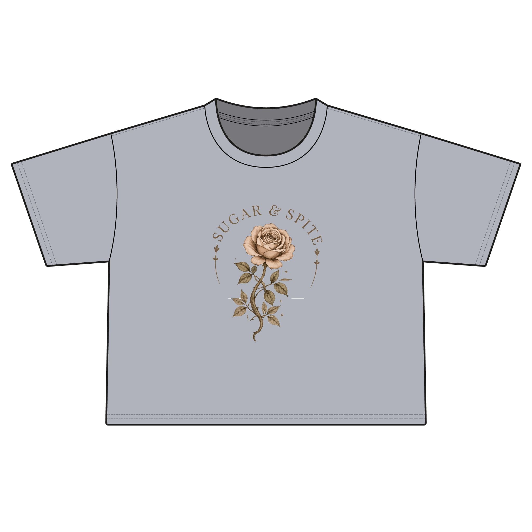 Sugar & Spite Rose Boxy Tee