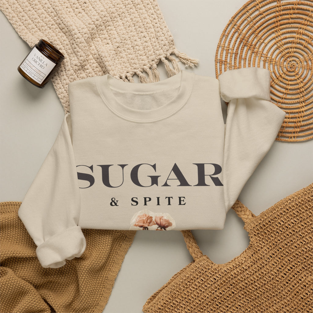 Sugar & Spite Floral Crewneck Sweatshirt