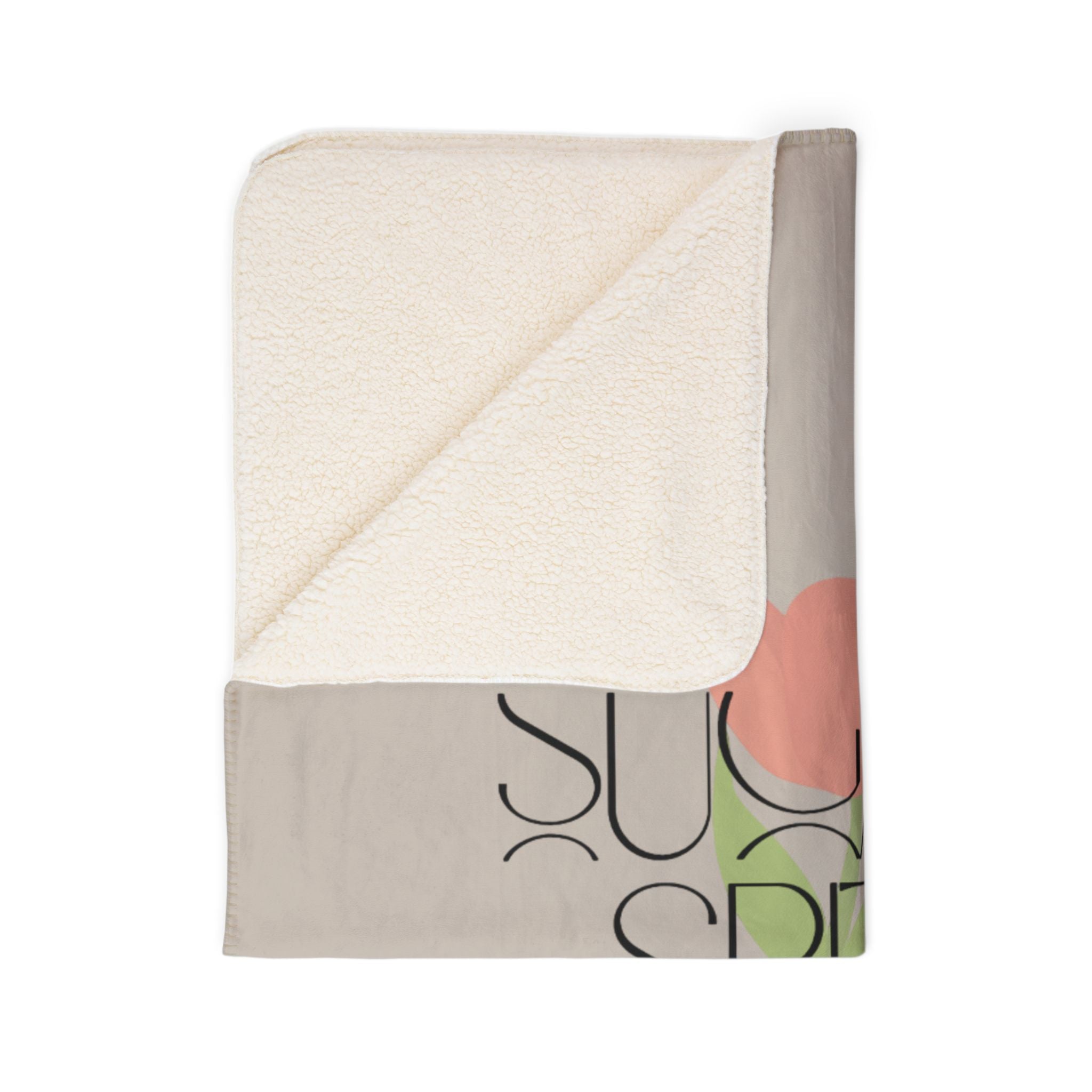 Sugar & Spite Floral Sherpa Blanket — Cozy Fleece Throw for Home, Gifts & Spring Decor