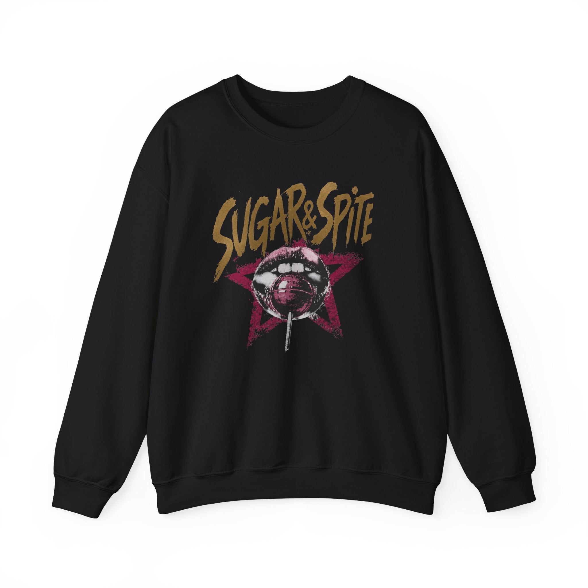Sugar&Spite Lips and Pop Crewneck Sweatshirt