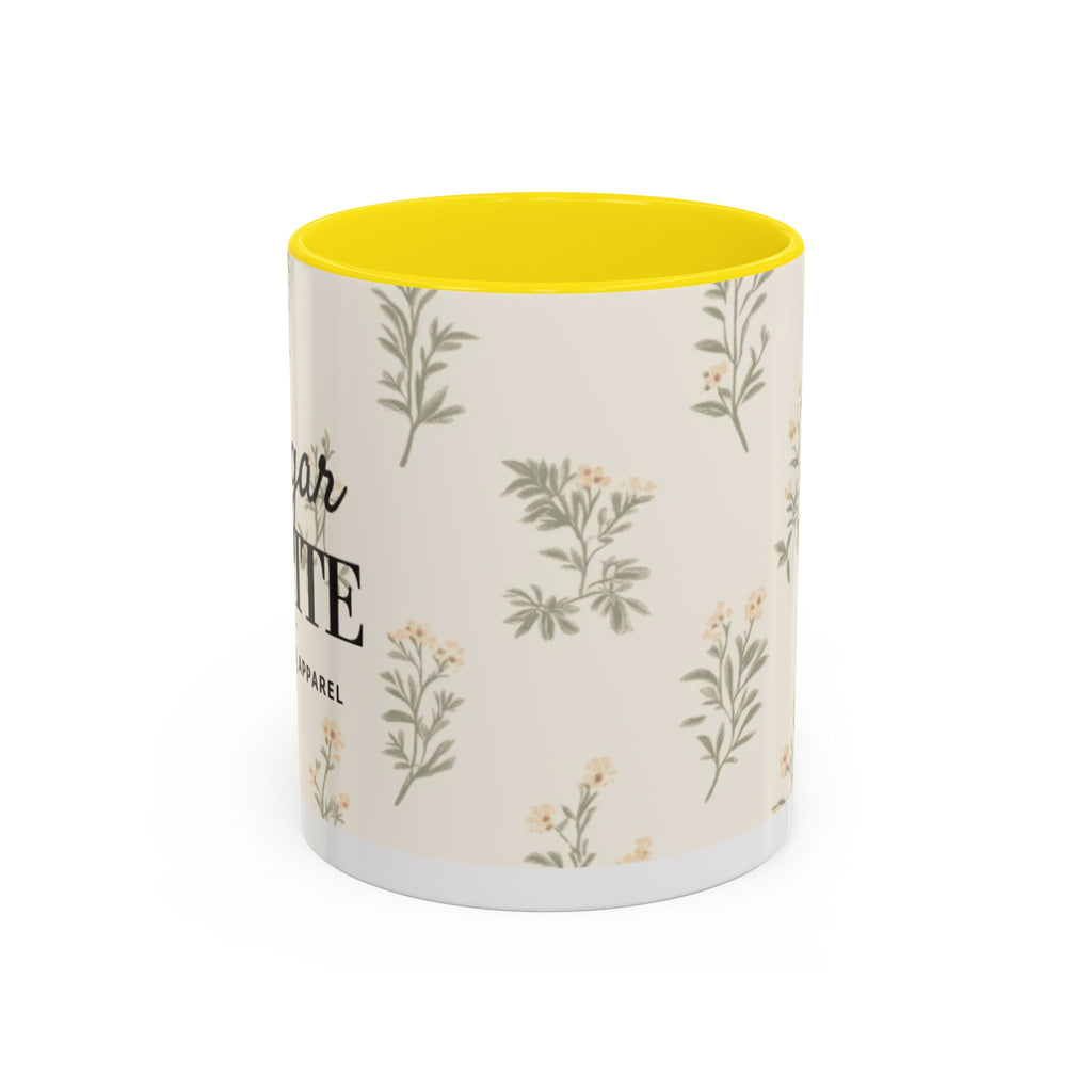 Sugar & Spite Floral Coffee Mug — Accent 11/15oz