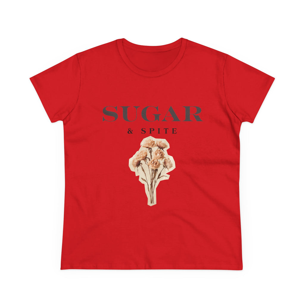 Sugar & Spite Floral Tee — Women's Cute Vintage Bouquet Shirt