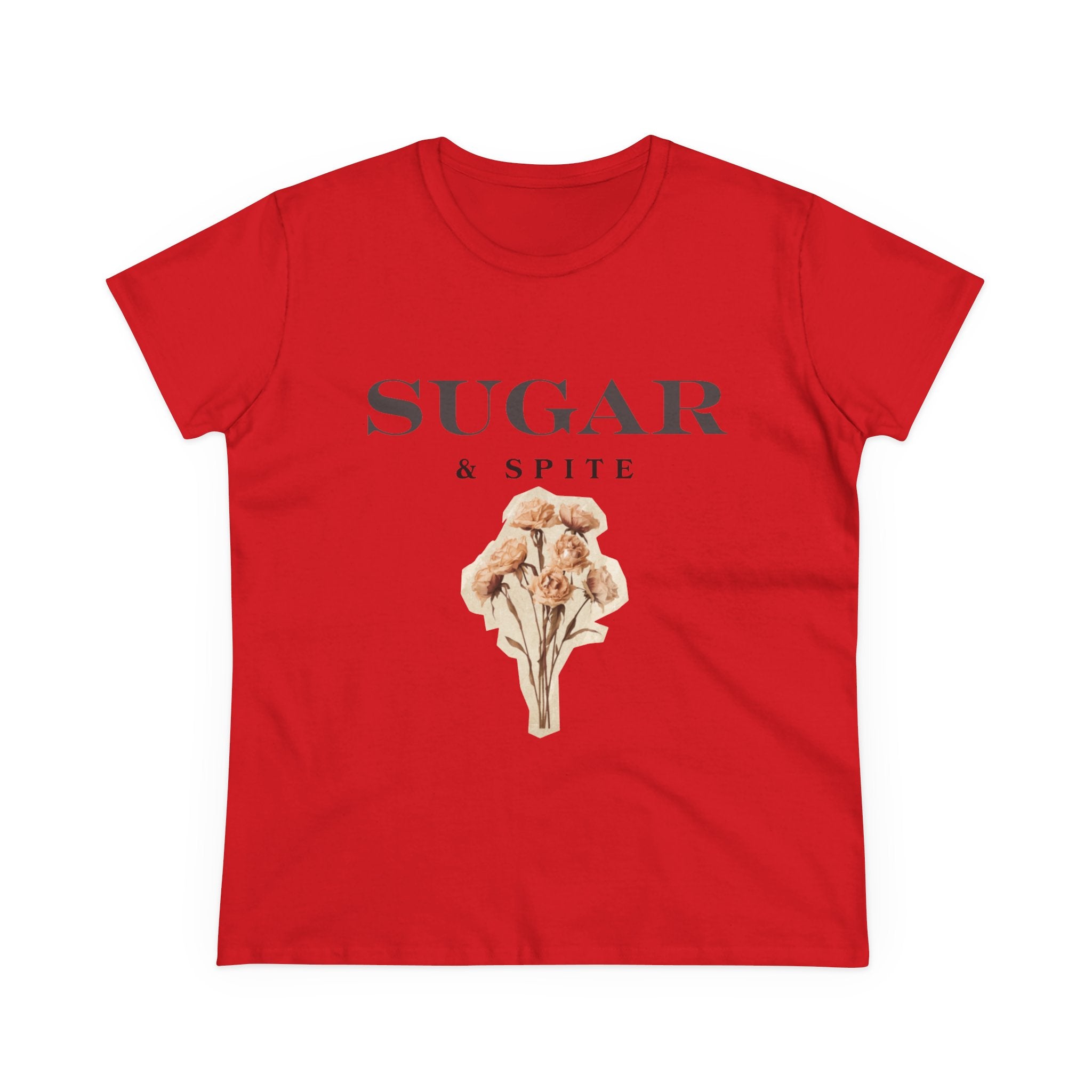 Sugar & Spite Floral Tee — Women's Cute Vintage Bouquet Shirt