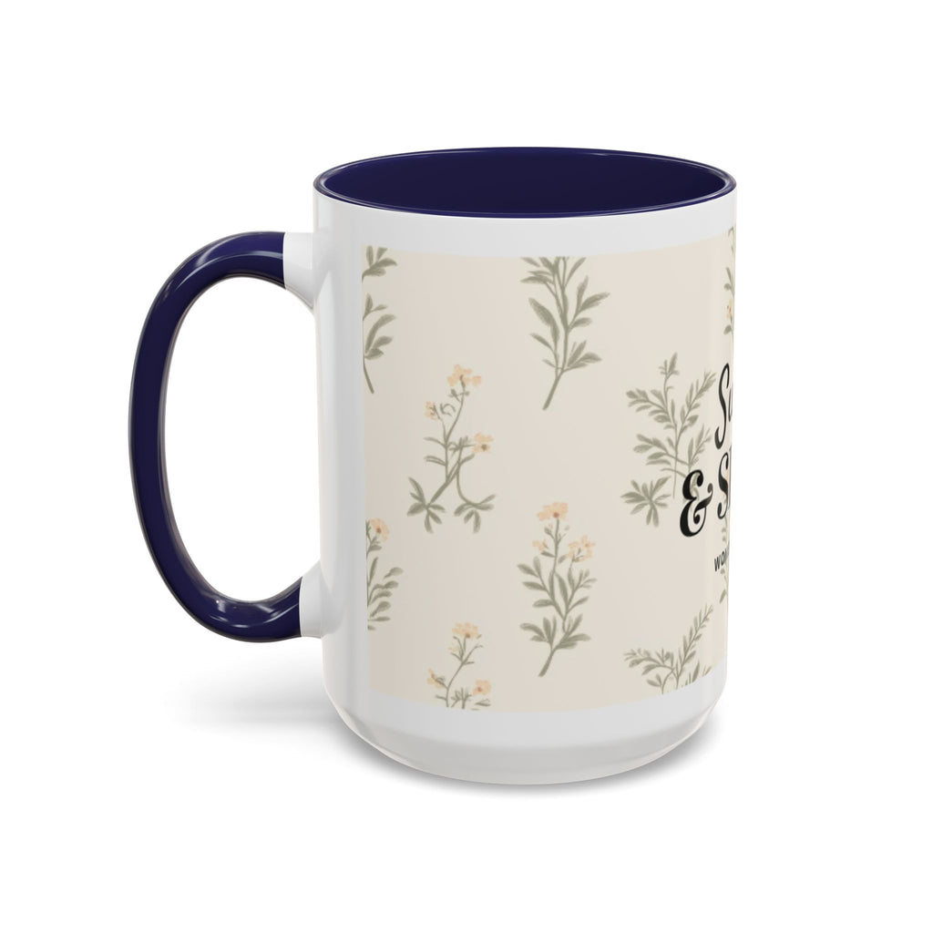 Sugar & Spite Floral Coffee Mug — Accent 11/15oz