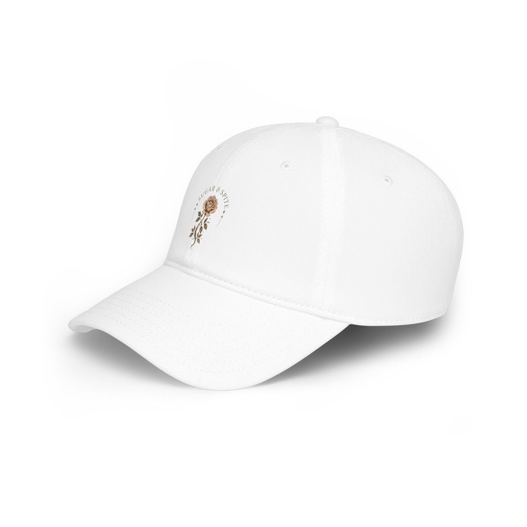 Floral Rose Low Profile Baseball Cap