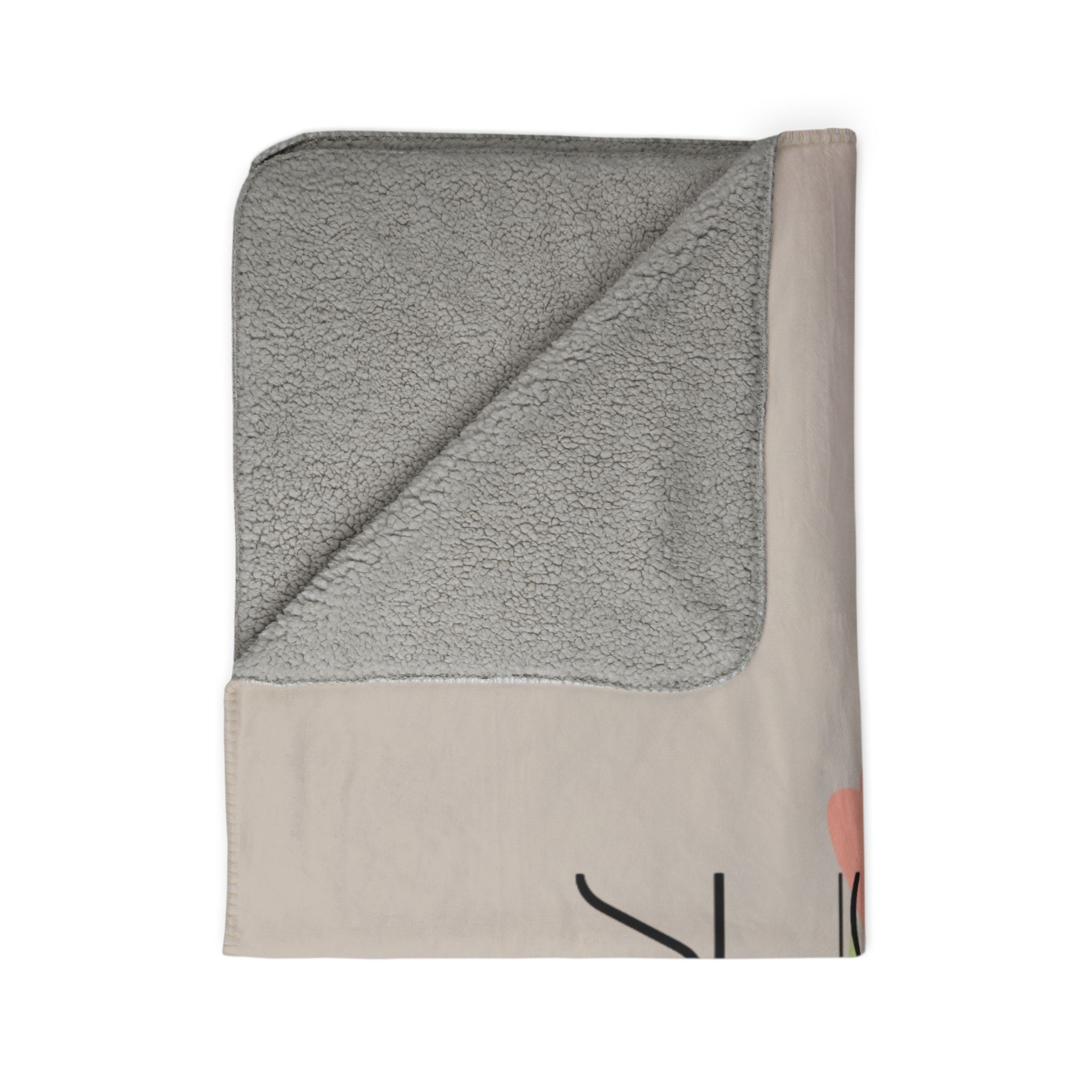 Sugar & Spite Floral Sherpa Blanket — Cozy Fleece Throw for Home, Gifts & Spring Decor