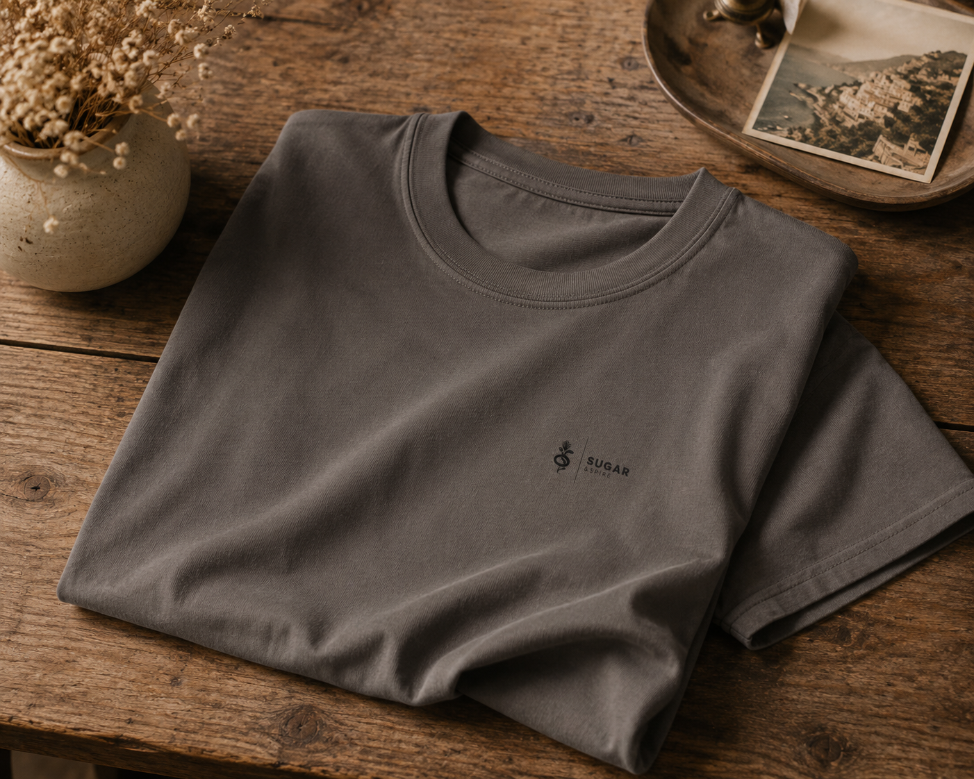 Coastal Wine View Tee | Boxy Crop T-Shirt