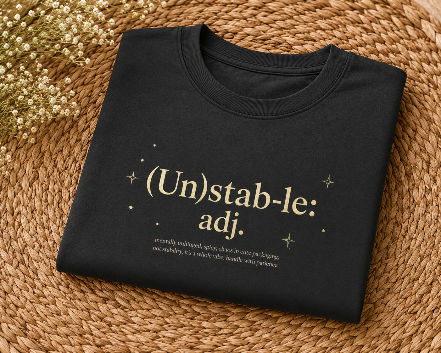 (Un)stab-le Definition Graphic Tee | Boxy Cropped T-Shirt