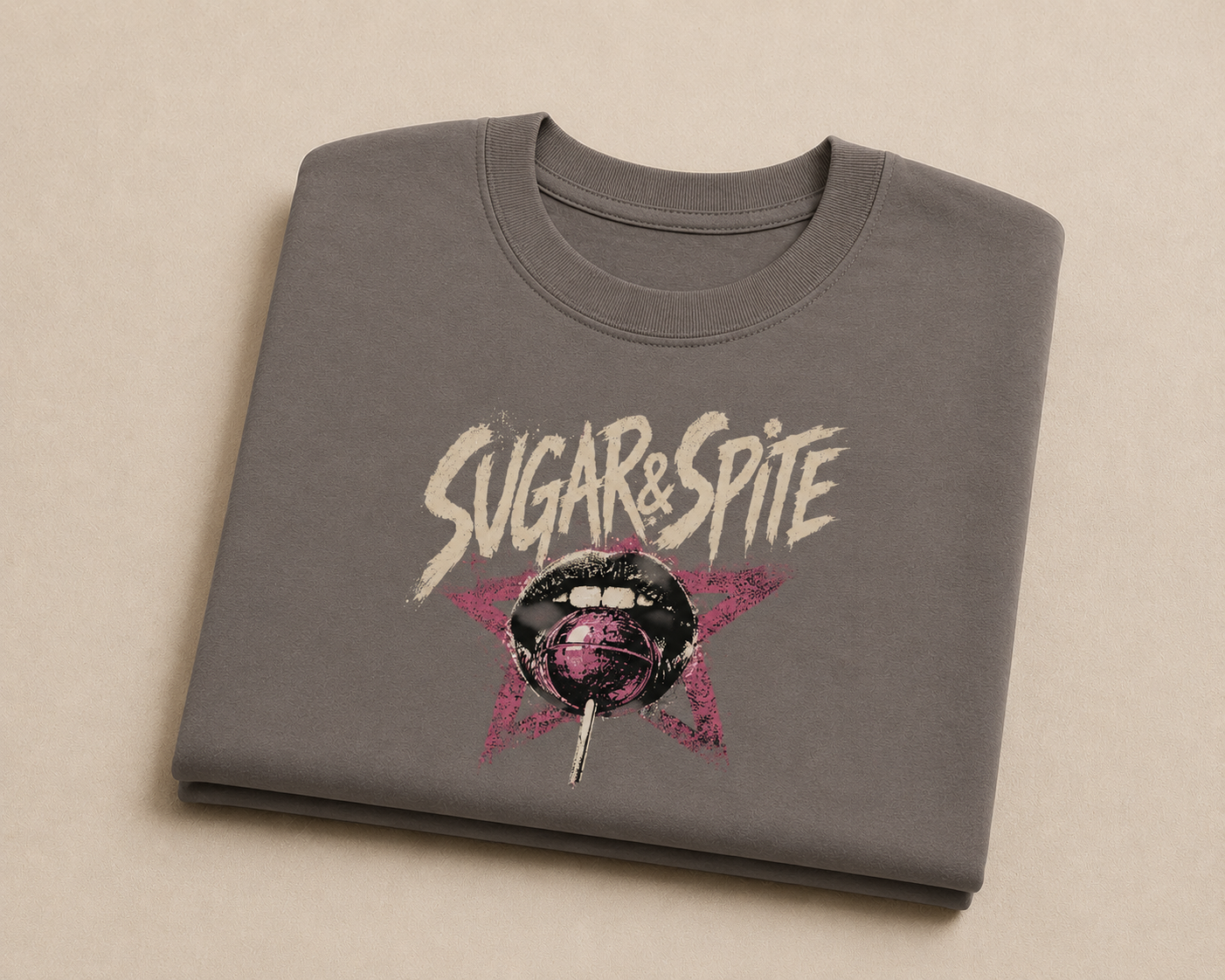 Sugar & Spite lollipop skull Tee | Boxy Cropped T‑Shirt
