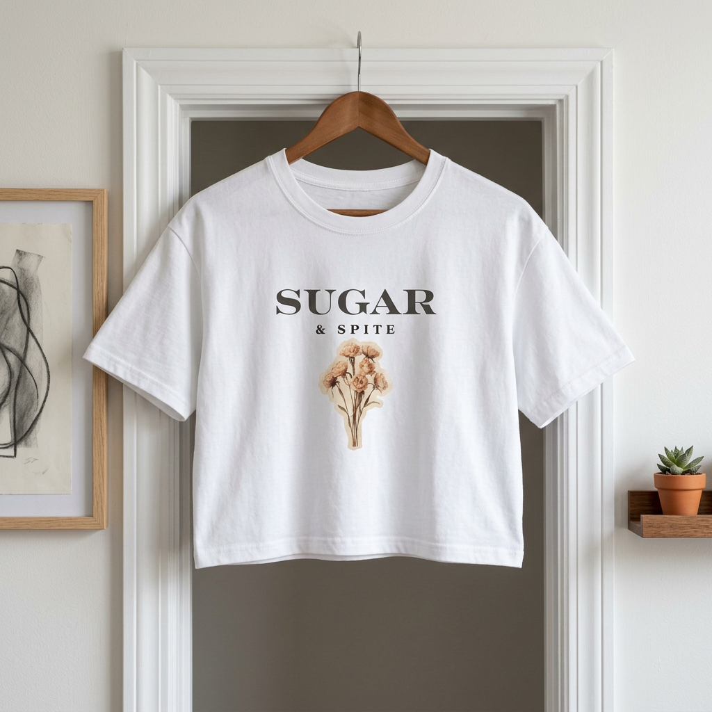 Sugar & Spite Floral Boxy Tee