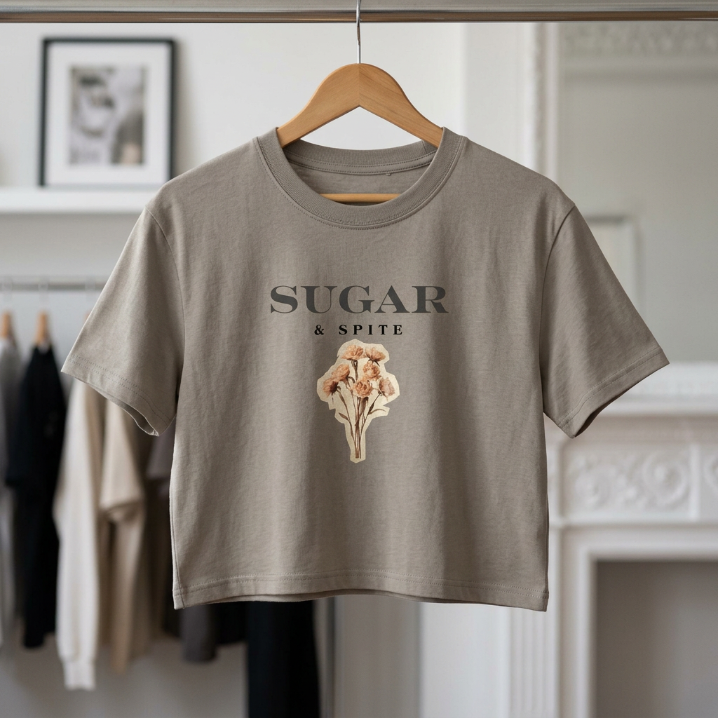 Sugar & Spite Floral Boxy Tee
