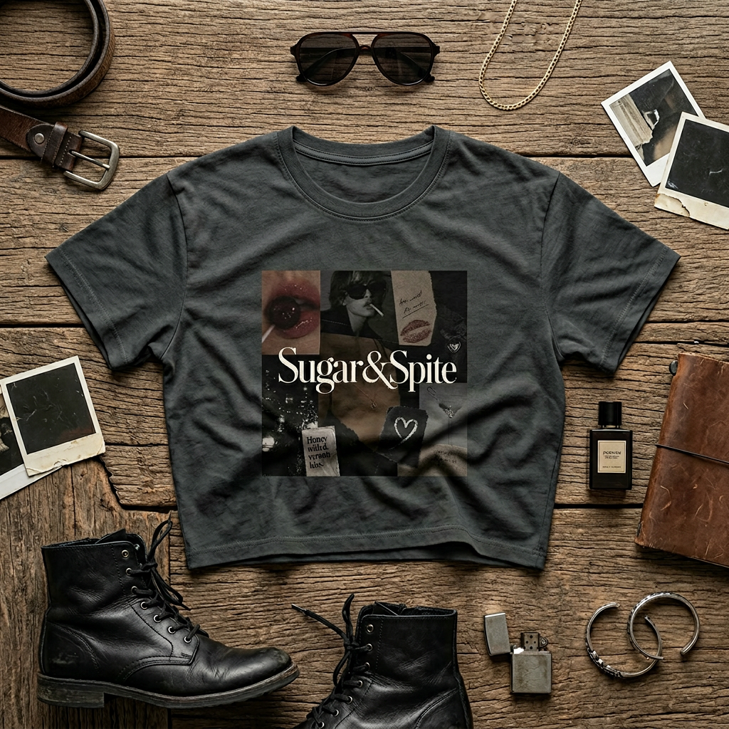 Sugar & Spice Collage Boxy Tee — Women's Boxy T-Shirt