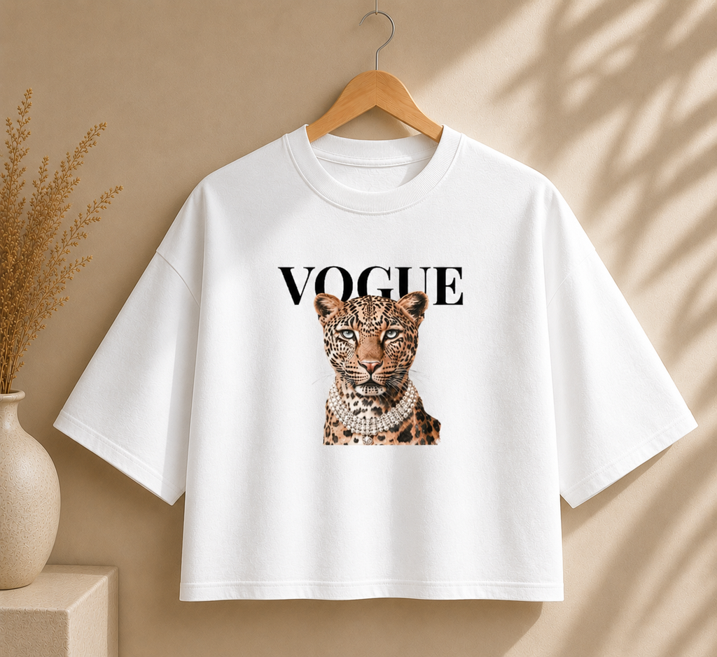 Vogue Leopard Boxy Tee