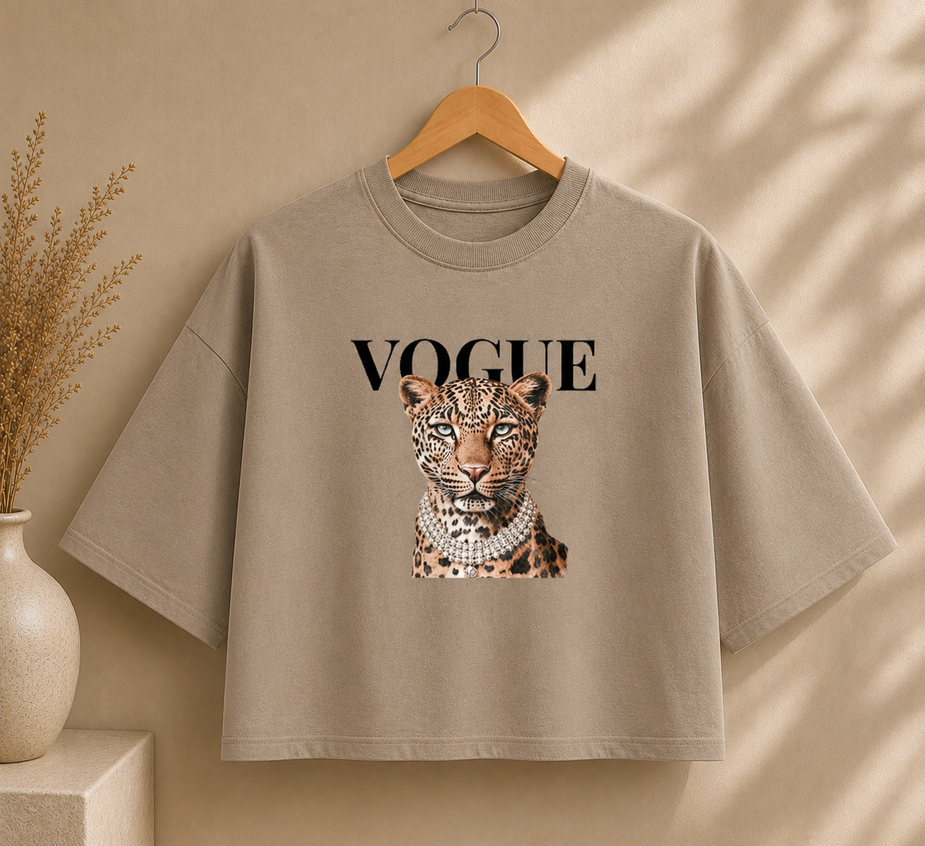 Vogue Leopard Boxy Tee
