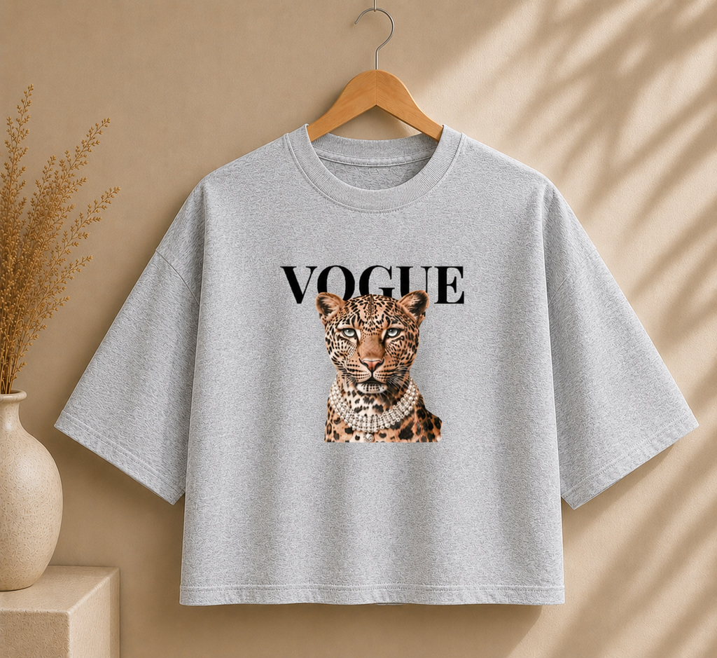 Vogue Leopard Boxy Tee