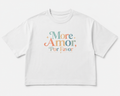 More Amor Por Favor Women's Boxy Tee — Retro Spanish Love Graphic