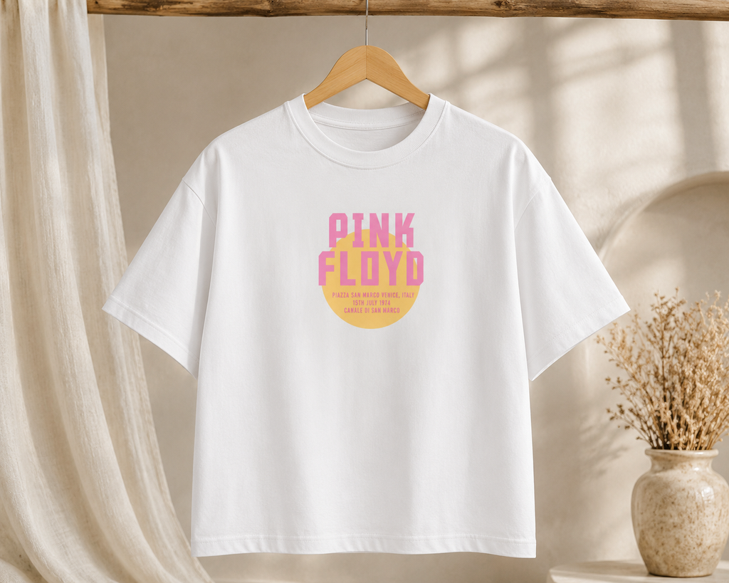 Pink Floyd Retro Sunset Boxy Tee