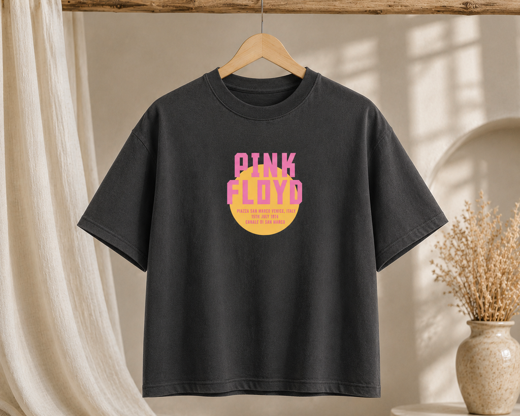 Pink Floyd Retro Sunset Boxy Tee