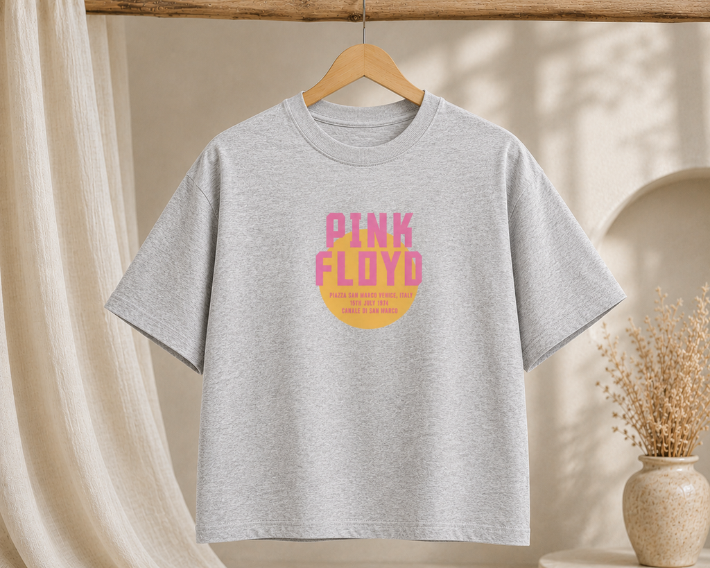 Pink Floyd Retro Sunset Boxy Tee