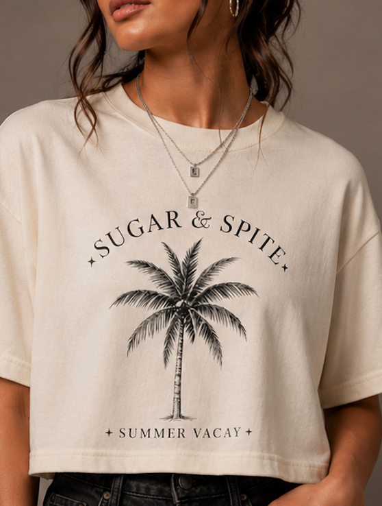 Sugar & Spite Summer Vacay Boxy Tee
