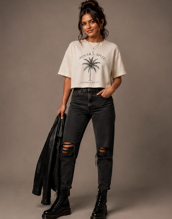Sugar & Spite Summer Vacay Boxy Tee