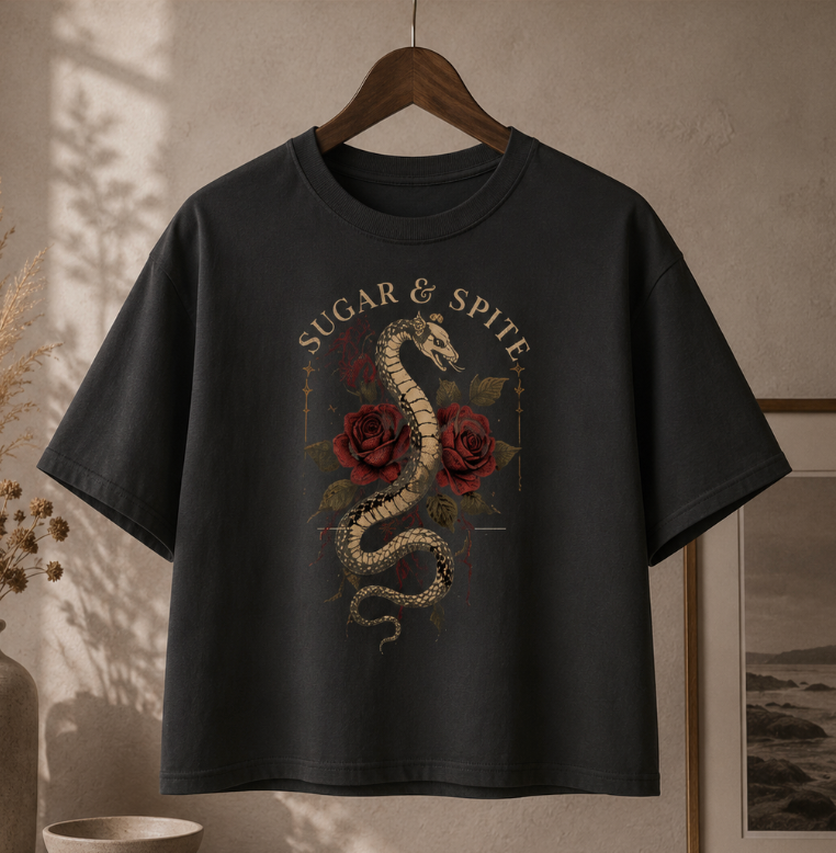 Women's Sugar & Spite Serpent Boxy Tee