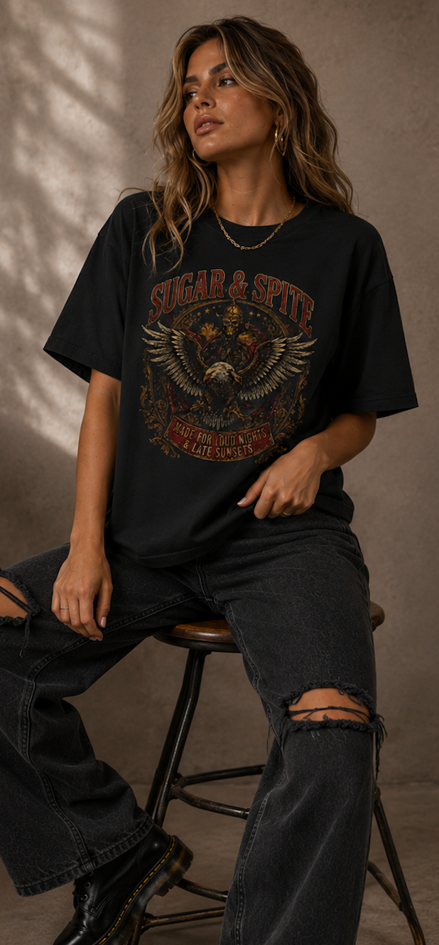 Sugar & Spite Vintage Concert Graphic Women’s T‑Shirt
