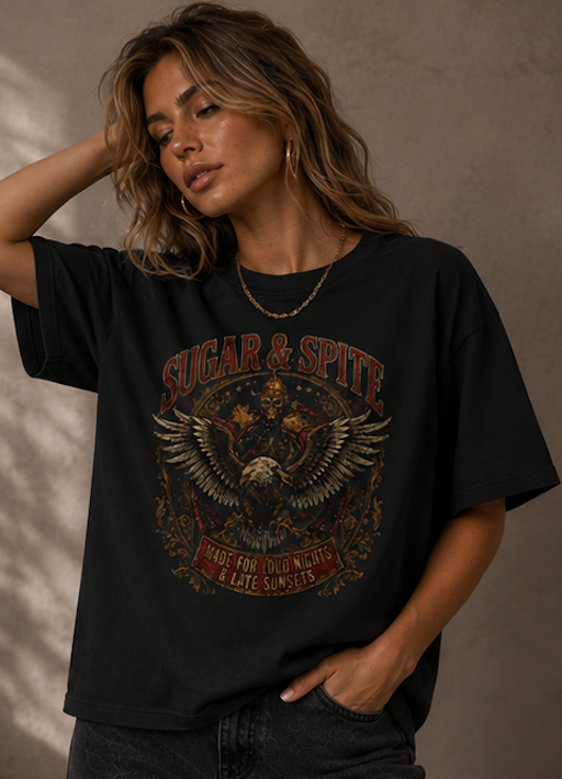 Sugar & Spite Vintage Concert Graphic Women’s T‑Shirt