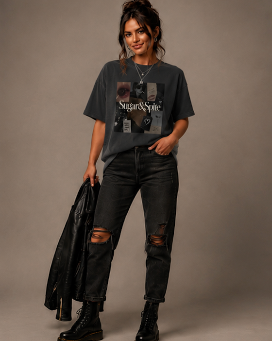 Sugar & Spite Collage Boxy Tee