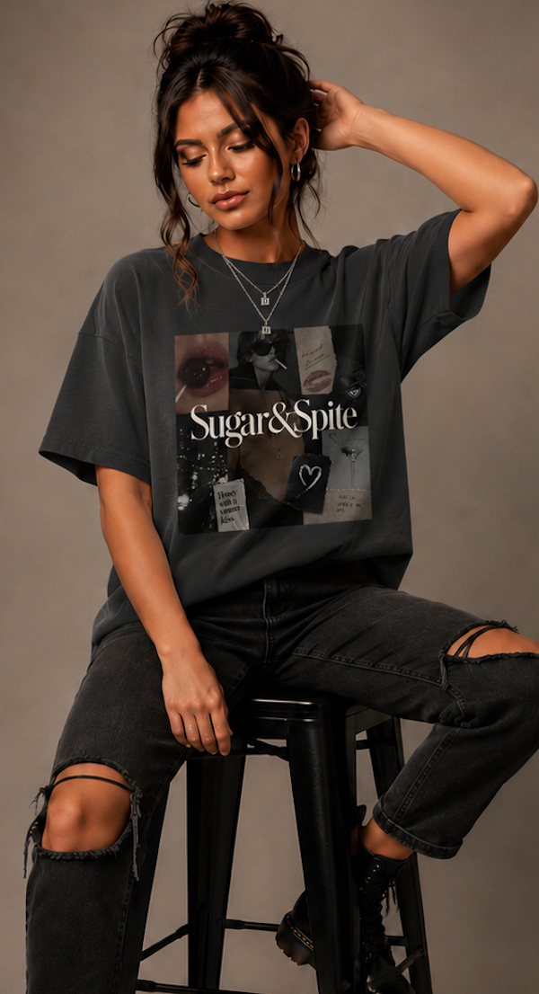 Sugar & Spite Collage Boxy Tee