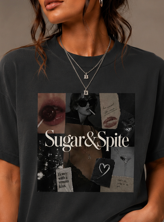 Sugar & Spite Collage Boxy Tee