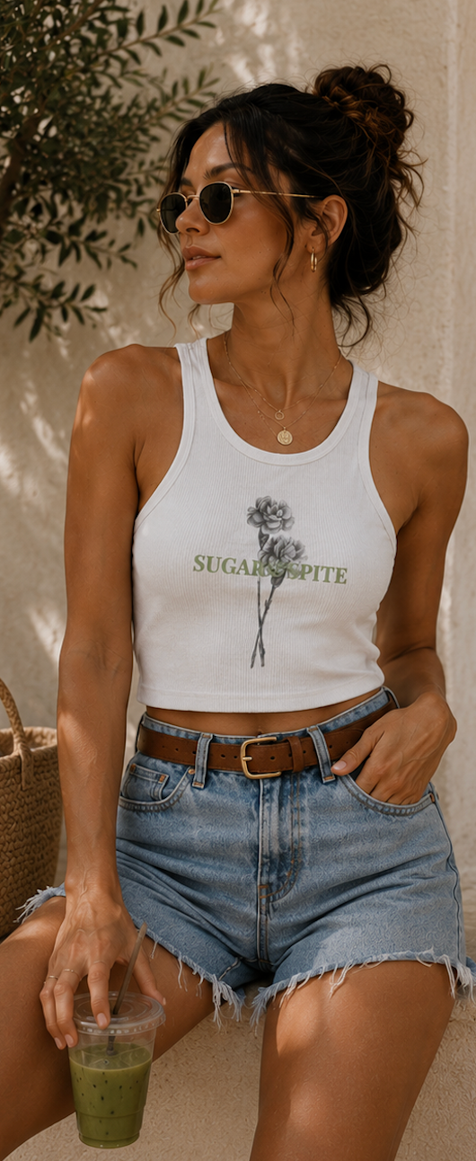 Sugar & Spite Floral Tank