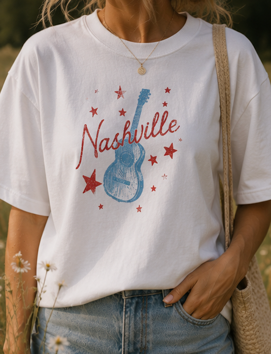 Nashville Guitar Stars Boxy Tee