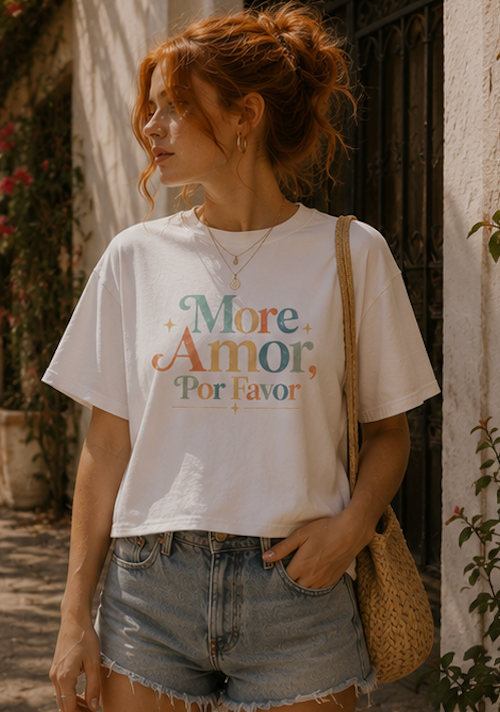 More Amor Por Favor Women's Boxy Tee