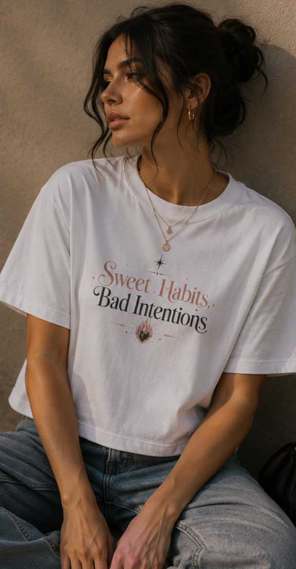 Sweet Habits, Bad Intentions Boxy Tee
