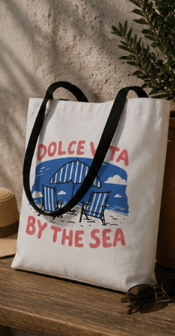 Dolce Vita By The Sea Tote Bag