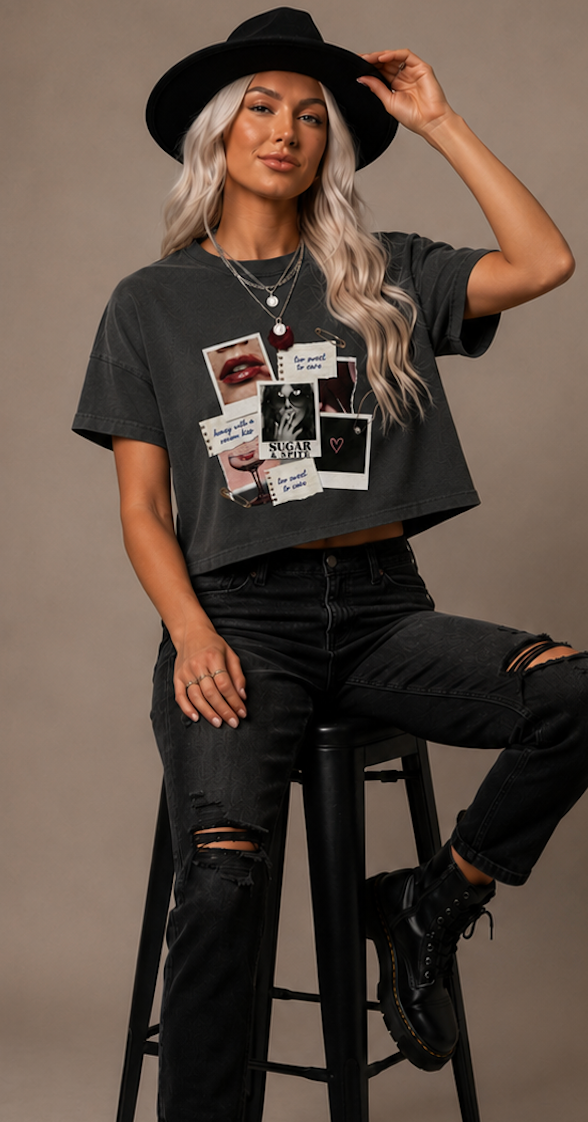Collage Vibes Boxy Tee
